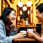 **Image Prompt:** A cozy coffee shop scene in Hanoi, Vietnam. Friends are laughing and talking over steaming cups of *cà phê sữa đá*. Warm lighting, comfortable seating, and a relaxed atmosphere. Focus on genuine human connection and smiles.